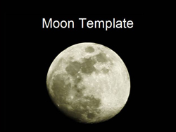 Moon PowerPoint template