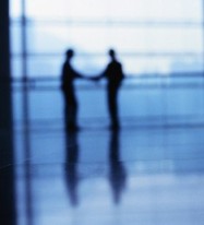 photo of two people blurred