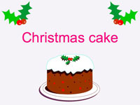 christmas cake
