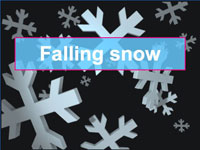 falling snow