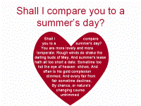 shall I compare you to a summers day