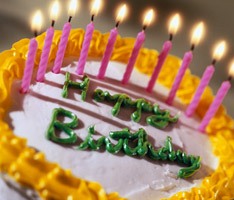 photo of birthday cake