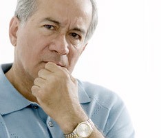 photo of a contemplative man