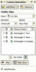 custom animation window in Windows XP