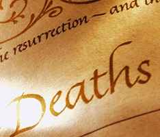 image of a funeral speech transcript