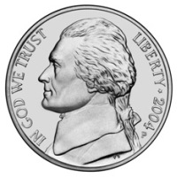 image of coin with Thomas Jefferson