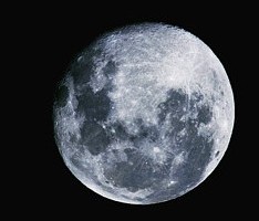 image of moon on black background