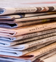 image of a pile of newspapers