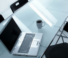 image of man showing a microsoft powerpoint graph