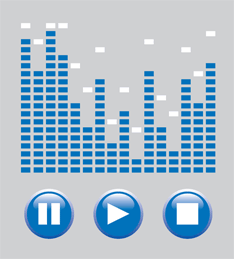 sound waves on graphic equaliser