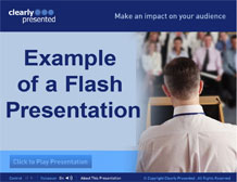 Example of a Flash presentation