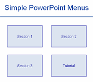 simple powerpoint menus